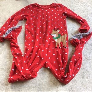 Carters Christmas Pajama Onesie